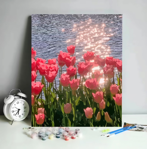 Peinture murale numérique DIY sur toile, personnalisée et colorée, à numéros, pour la vente en gros, imperméable et écologique - Product Image 2