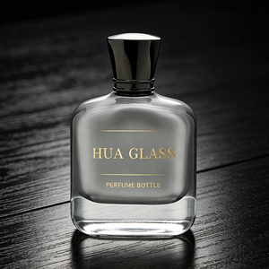 Flacon <span class=keywords><strong>de</strong></span> <span class=keywords><strong>parfum</strong></span> pour homme en verre <span class=keywords><strong>de</strong></span> luxe carré <span class=keywords><strong>de</strong></span> 100 ml avec peinture argentée à l'intérieur, bouchon en alliage <span class=keywords><strong>de</strong></span> zinc, flacon <span class=keywords><strong>de</strong></span> <span class=keywords><strong>parfum</strong></span> vide, vaporisateur, OEM personnalisé - Product Image 2