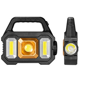 Lampe LED d'urgence portable pour extérieur, en plastique ABS, rechargeable par énergie solaire, batterie Ni-Cd 1200mAh 6W, CRI Ra90, haute efficacité, 7-14 heures - Product Image 2