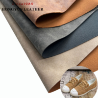 Échantillons Gratuits Cuir Synthétique PU Givré Effet Daim Imperméable Résistant à l'Abrasion Écologique pour Chaussures Sacs Meubles Personnalisable