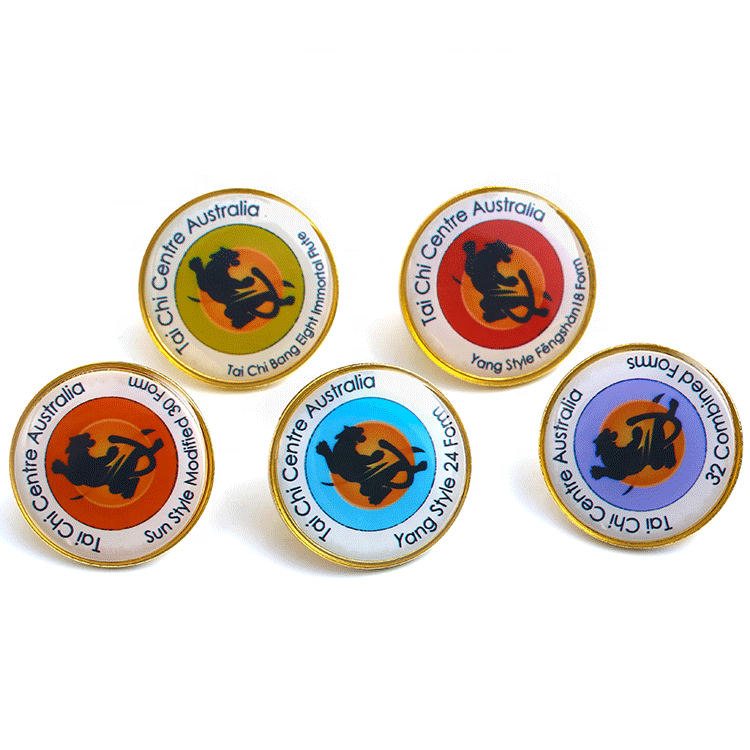 Брошь-купол из эпоксидной смолы с индивидуальным логотипом, булавка на лацкан, новый дизайн, оптовая продажа