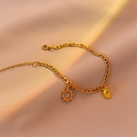 Acero inoxidable sol Luna en forma de corazón Cierre magnético colgante Retro personalidad creativa mejor amigo fiesta pulsera succión regalo