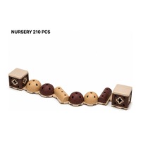 Blocs de mousse EPP ABS, 116 pièces structurelles, contreplaqué de bouleau, planches TPU, barres EVA, tubes PVC, ensemble de jeu modulaire pour enfants