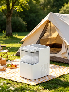 Machine à glaçons rapide Bullet Ice Maker, glaçons en pépites masticables en 7-8 minutes, avec poignée de transport, contrôle Wi-Fi en option, pour la maison, le bureau, le <span class=keywords><strong>camping</strong></span> - Product Image 2