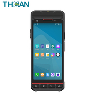 Terminal Portátil PDA Android 10 de 5.5 Pulgadas con 4G WiFi, Impresora de Recibos de 58 mm e Impresora Térmica de Etiquetas Autoadhesivas, Escáner 1D 2D