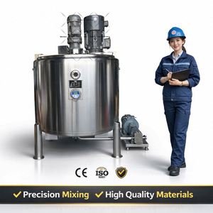1000L 2000L Stirring Tank With Agitator Homogenizer Mixer Tank With <b>Jacket</b> Steam <b>Electric</b> <b>Heating</b> Stainless Steel Mixing Tank - Product Image 1