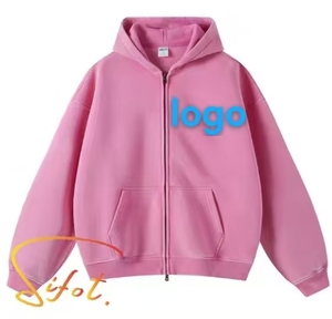 Sifot Vente en gros 420gsm Top Qualité Heavyweight Puff Print Hoodies Hommes Survêtements 100% Coton Sweat Personnalisé Street Wear - Product Image 1