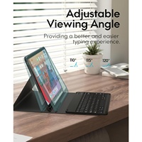 Étui clavier Bluetooth rechargeable avec rétroéclairage et support pour stylet pour tablette iPad Pro 12.9, coque de protection