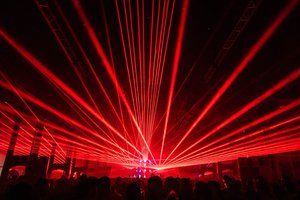 TIITEE Populaire Dj Lumières Fat Beam 8 <span class=keywords><strong>Yeux</strong></span> 500mW Barre Laser Rouge Pour <span class=keywords><strong>Les</strong></span> Fêtes De Noël De Club De Mariage - Product Image 6