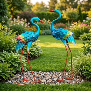 High Quality Lifelike Resin <b>Flamingo</b> Statue <b>Garden</b> Water Feature Landscape Design Thanksgiving Graduation Easter Christmas - Product Image 4