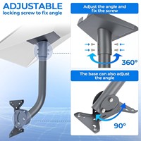 Kit de montage extérieur universel en acier au carbone pour Starlink Gen 3 V4, support de satellite réglable, prix d'usine