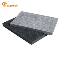 Panneaux acoustiques PET à absorption acoustique gris clair à haute densité de 24mm Panneaux acoustiques en feutre de polyester