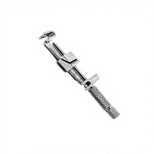 Forceps d'extraction dentaire manuel chirurgical en acier, poignée moletée argentée, instrument pédiatrique certifié CE, garantie 3 ans, 3 mors - Product Image 5