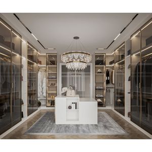 Armario Modular Inteligente RUOMU de Madera Maciza, Moderno y Ajustable, <span class=keywords><strong>Vestidor</strong></span>, Mueble de Dormitorio, Sala de Estar - Product Image 1