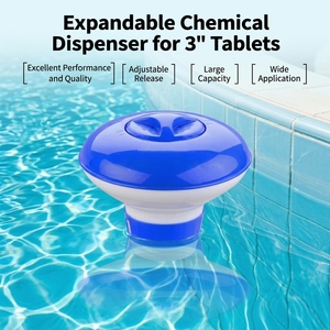 Distributeur de chlore flottant réglable pour piscine, pour comprimés de 3 pouces, distributeur de produits chimiques en plastique bleu pour piscine, accessoires de <span class=keywords><strong>spa</strong></span> - Product Image 5