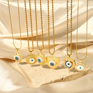 จี้สร้อยคอสแตนเลสสตีลชุบทอง 18K แบบ PVD |   ดีไซน์หลากหลาย - Product Image 2