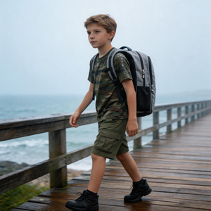 Sac à dos imperméable léger en tissu <span class=keywords><strong>flocon</strong></span> <span class=keywords><strong>de</strong></span> neige pour enfants et famille, idéal pour la randonnée, le camping, l'école et les voyages - Product Image 4