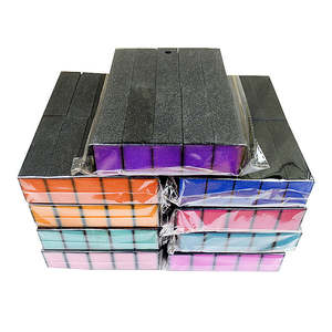 Bloque pulidor de uñas profesional para salones de belleza, 100/180, para kit de pedicura, mini bloque pulidor de uñas de 3 lados - Product Image 5