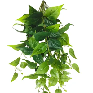 Yard Garden Home Indoor Wall Hanging Decor Simulation Plastic Ivy Plant Green Vines Artificial Lvy Leave
