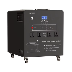 Estación de Energía Solar de 3000W para Coche y Hogar, Almacenamiento de Energía Solar para Exteriores, Suministro de Emergencia para Vehículos, Onda Sinusoidal Pura, MPPT, Puerto para RV - Product Image 2