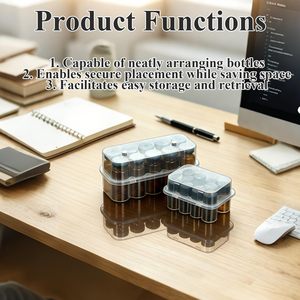 Boîte en plastique pour 10 flacons de 10 ml, emballage en plastique haute capacité, boîte en plastique anti-écrasement pour poudre de peptide - Product Image 3