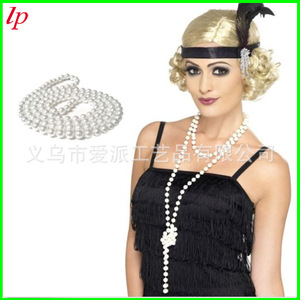LPP4110 Faux Pearl <b>Necklace</b> 180cm <b>Long</b> For Party Women's Costume Accessory - Product Image 3