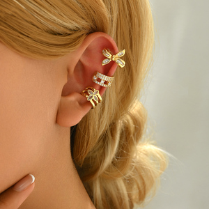 Gros Lot De Boucles D'oreilles Sans Piercing a La Mode Boucles D'oreilles Clip-on Fashion Vente En Gros - Product Image 1