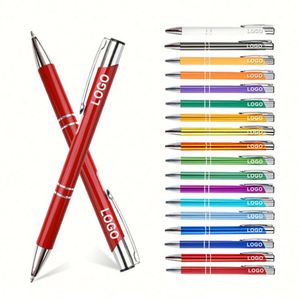Recycled Click Eco Friendly Pens With High Quality Personalized Promotional Metal Custom Logo <b>Ball</b> Point Ballpoint Gift - Product Image 1