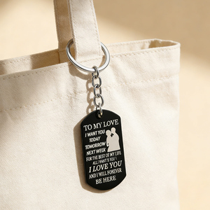 Nouveauté : Cadeaux Fête des Pères et Fête des Mères – Vente en Gros de Porte-clés Personnalisés en Alliage de Zinc Durable, Étiquette MY DAD - Product Image 2