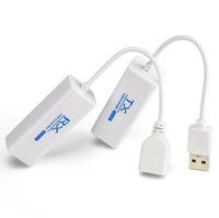 Extenseur USB 2.0 200M vers câble Ethernet RJ45, adaptateur convertisseur USB2.0, émetteur-récepteur TX RX pour ordinateur