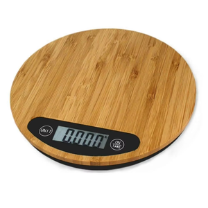 Anpassbare Bambus-Elektronische Küchenwaage mit LED-Anzeige, Rund, Leicht, 5KG Kapazität, für Backen und Lebensmittel - Product Image 5