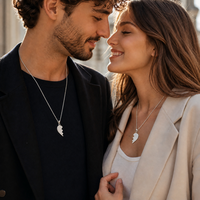 Collier personnalisé en acier inoxydable plaqué or avec gravure laser en forme de cœur, souvenir gravé pour couples, meilleurs amis
