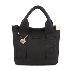 Bolsos de mano de lona de alta calidad, bolsas de almuerzo informales de gran capacidad para mujer, bolso de compras con múltiples bolsillos - Product Image 2