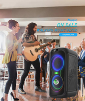 Altavoz Portátil Impermeable DP-2613 de 60W con Micrófono Inalámbrico e Iluminación RGB para Fiestas, Uso Comercial, OEM/ODM, Altavoces para Fiestas al Aire Libre