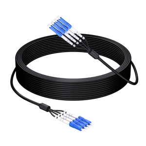 Câble de brassage <span class=keywords><strong>fibre</strong></span> <span class=keywords><strong>optique</strong></span> blindé industriel personnalisé 1 2 4 6 8 12 24 fibres monomodes (OS2) LC/SC/ST/FC/LSH/MTP/IP67/ODC/YZC TPU - Product Image 1