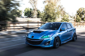 สปอยเลอร์ฝากระโปรงหน้าแบบมีช่องระบายอากาศทรง ZR สำหรับรถมาสด้า 3 MPS แฮทช์แบ็ค - Product Image 4