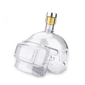 Nhà Máy Tùy Chỉnh Trực Tiếp Pubg Mũ Bảo Hiểm Chai Thủy Tinh Pubg Ăn Gà Trò Chơi Mũ Bảo Hiểm Decanter Chai Thủy Tinh - Product Image 2
