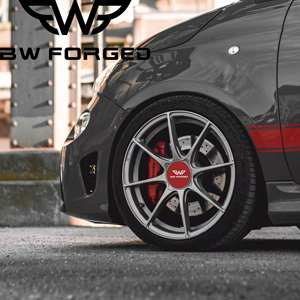 <span class=keywords><strong>Jantes</strong></span> Monobloc en alliage forgé noir mat 17 18 19 20 21 pouces 8 rayons 5x112 5x114.3 pour <span class=keywords><strong>Abarth</strong></span> 500 Mini Cooper s Offset 25-42 - Product Image 1