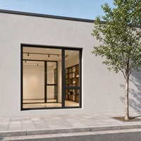 Fenêtre à battant en aluminium noir à ouverture intérieure, résistante aux ouragans, double vitrage, fenêtres et portes modernes personnalisées en aluminium