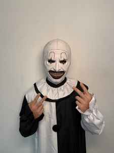 Masker Pesta tahun baru properti silikon kepala penuh realistis hiper untuk Cosplay film Halloween masker realistis dengan selubung - Product Image 6