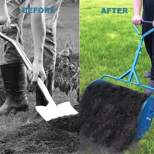 <span class=keywords><strong>Épandeur</strong></span>s pour <span class=keywords><strong>pelouse</strong></span> et jardin <span class=keywords><strong>Épandeur</strong></span> à compost <span class=keywords><strong>Épandeur</strong></span> de tourbe et de mousse avec rouleau métallique antirouille pour la terre végétale et le paillis à Sp - Product Image 4