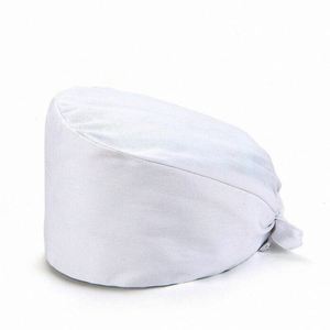 Chapeau chirurgical unisexe pour infirmière, imprimé Hello, doublure en satin, mélange de coton, bonnets de bloc opératoire légers avec détection d'aiguilles, prix de gros - Product Image 1