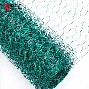 Wholesale Price PVC Coated Hexagonal Wire Mesh Green Plastic Chicken Wire Mesh/Chicken Coop Fencing Netting