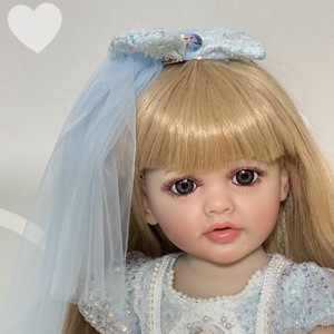 Muñeca Yeezwood Function Music <span class=keywords><strong>de</strong></span> 55 cm, <span class=keywords><strong>en</strong></span> Oferta, con Apariencia <span class=keywords><strong>de</strong></span> la Princesa Elsa, Linda Muñeca Reborn Grande para Niñas, Juguete para Bebés, Compañera <span class=keywords><strong>de</strong></span> Juegos Realista para Manualidades - Product Image 4