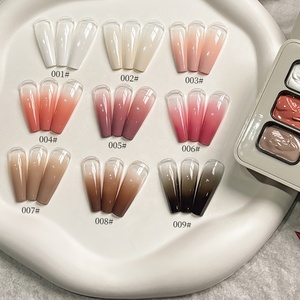 KLANA Nouveauté Gel Ombré 9 Couleurs Effet Dégradé PatPat Paint Gel à Ongles Scintillant Effet Sirène Gel de Peinture LED Palette Nail Art ODM - Product Image 5