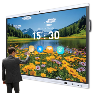 Tableau blanc numérique intelligent 65/75/86 pouces avec caméra, déverrouillage NFC, Android RK3588, IA, IFPD, pour l'enseignement scolaire - Product Image 4