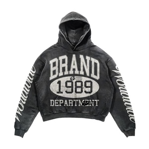 Tùy Chỉnh Người Đàn Ông Của Áo Cho <span class=keywords><strong>M</strong></span>ùa Đông 400gsm 100% Cotton Pháp Terry Dtg Thư In Logo 3D Thêu Thiết Kế <span class=keywords><strong>M</strong></span>ới - Product Image 4
