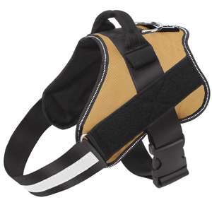 Harnes anjing, rompi anjing reflektif tanpa tarik, Harness hewan peliharaan dapat disesuaikan bersirkulasi dengan pegangan - Product Image 6