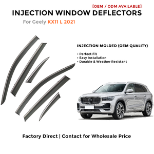 Injection <b>Window</b> Deflectors for Geely Galaxy KX11 L 2021 Rain Guards Side <b>Window</b> Visor Wind Deflector Auto Accessories - Product Image 2