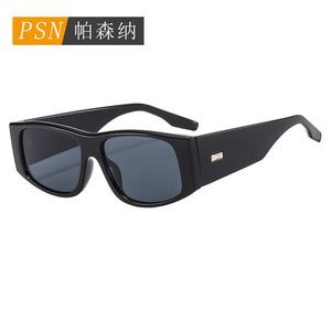 Psn Rectangle <b>Sunglasses</b> Full Rim Uv400 Unisex Outdoor Fashion <b>Retro</b> Adult - Product Image 2